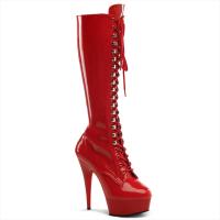 sale DELIGHT-2023 Pleaser High Heels platform boot red patent 37
