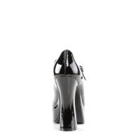 Sale DOLLY-50 DemoniaCult Mary Jane High-Heels Plateau Riemchenpumps schwarz Lack 36