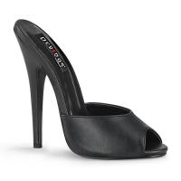 DOMINA-101 Devious high heels mules black matte