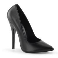 DOMINA-420 Devious high heels pump black leather