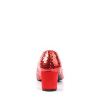 Sale DOROTHY-01 Funtasma Damen Pumps Schuhe Blockabsatz rot Pailletten Schleifen 38
