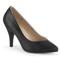 Sale DREAM-420W extrabreite Pleaser Pink Label High-Heels Pumps schwarz Lederoptik 43