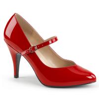 DREAM-428 Pleaser Pink Label Damen High-Heels Riemchenpumps rot Lack
