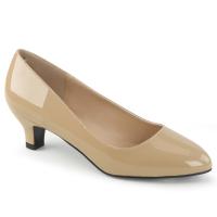 FAB-420 chice Pleaser Pink Label Damen Pumps 5cm Absatz creme Lack Übergrößen