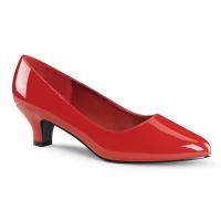 FAB-420 elegante Pleaser Pink Label Damen Pumps 5cm Absatz rot Lack Übergrößen