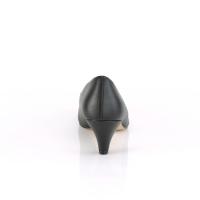 Sale FEFE-01 Pleaser Damen Pumps atmungsaktive Trikotsohle schwarz Lederlook 42
