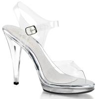 FLAIR-408 Fabulicious High-Heels Miniplateau Sandaletten transparent