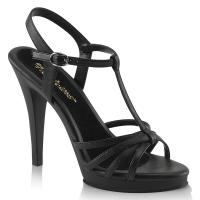 FLAIR-420 Fabulicious Damen High-Heels Sandaletten T-Riemchen schwarz Lederoptik