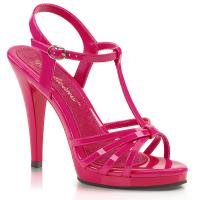 Sle FLAIR-420 Fabulicious high heels platform t-strap sandal hot pink patent 40