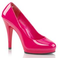 FLAIR-480 Pleaser Pink Label Damen High-Heels Plateaupumps hotpink Lack