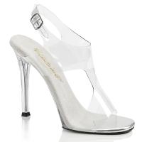 GALA-07 Fabulicious High-Heels Slingback Cutout Sandaletten transparent