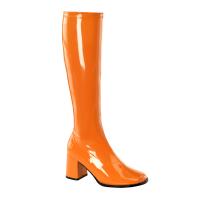 GOGO-300 bequeme Funtasma Damen Stretchstiefel Boots orange Lack