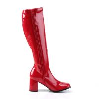 Auktion GOGO-300 bequeme Funtasma Damen Stretchstiefel Boots rot Lack 37