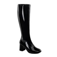 GOGO-300WC extraweite Funtasma Damen Stretchstiefel Boots schwarz Lack