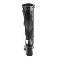 GOGO-300XRAY Funtasma Damen Stretchstiefel Boots schwarz matt weiß Röntgenprint