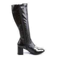 GOGO-300XRAY Funtasma Damen Stretchstiefel Boots schwarz matt weiß Röntgenprint