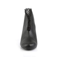 Sale JENNA-105 Pleaser Damen Schlüpf Stiefeletten spitze schwarz Lederoptik 43