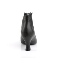 Sale JENNA-105 Pleaser Damen Schlüpf Stiefeletten spitze schwarz Lederoptik 43