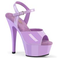 KISS-209 Pleaser Damen Stiletto High-Heels Riemen Plateausandaletten lavendel Lack
