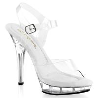 Sale LIP-108 Fabulicious high heels ankle strap sandal transparent 39