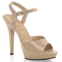 LIP-109 Fabulicious high heels platform ankle strap sandal nude patent