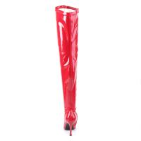 Sale LUST-3000 Funtasma High-Heels Overkneestiefel rot Stretchlack Größe 39
