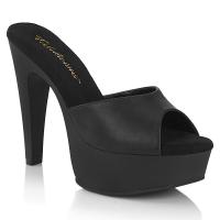 MARTINI-501 Fabulicious vegan ladies high heels platform slide black matte