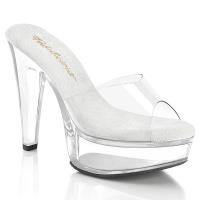 MARTINI-501 Fabulicious vegane Damen High Heels transparente Plateaupantoletten