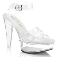 MARTINI-505 Fabulicious vegan high heels ankle strap sandal clear jelly band