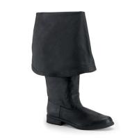MAVERICK-2045 Funtasma Herren Piraten Stiefel Glockenform schwarz echt Leder