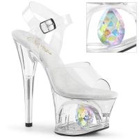 MOON-708DIAaMOON-708DIA Pleaser cut-out platform ankle strap sandal clear diamond