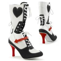 REFEREE-200 Funtasma Damen Karneval Sport Stiefel weiß Lederlook schwarz Canvas