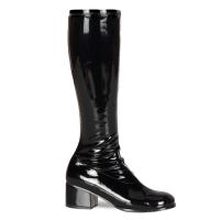 Sale RETRO-300 Funtasma Damen Stiefel schwarz Stretchlack Blockabsatz 38