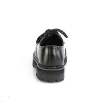 Sale RIOT-03 DemoniaCult klassische Herren Schnürschuhe schwarz Echtleder 43