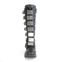 Sale RIOT-21MP DemoniaCult vegan unisex men women steel toe knee boot black matte 40