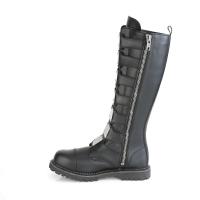 Sale RIOT-21MP DemoniaCult vegan unisex men women steel toe knee boot black matte 40