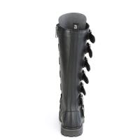 Sale RIOT-21MP DemoniaCult vegan unisex men women steel toe knee boot black matte 40