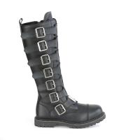 Sale RIOT-21MP DemoniaCult vegan unisex men women steel toe knee boot black matte 40