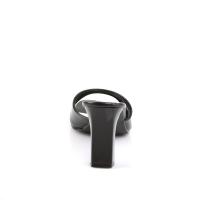 Sale ROMANCE-301-2 Fabulicious Damen Pantoletten schwarz matt mit rechteckigen Absatz 36