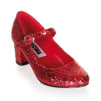 SCHOOLGIRL-50G funkelnde Funtasma Mary Jane Schulmädchen Retro Schuh rot Glitter