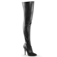SEDUCE-3010 Pleaser high heel thigh boot black vegan leather