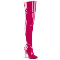 SEDUCE-3010 Pleaser high heel thigh boot hot pink patent