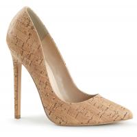 SEXY-20 elegante Pleaser Stilettoabsatz High-Heels Damen Pumps Korkprint
