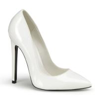 SEXY-20 elegante Pleaser Stilettoabsatz High-Heels Damen Pumps weiß Lack