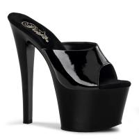 Sale SKY-301 Pleaser high heels platform slide black patent 37