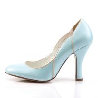 Sale SMITTEN-04 Pin Up Couture High Heels Pump Bubikragen babyblau Lederoptik 38