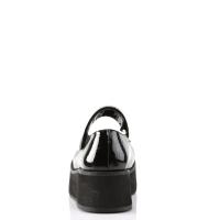 Sale SPRITE-01 DemoniaCult gothic punk lolita mary jane pump shoes black white patent 37