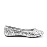 Sale STAR-16G Funtasma Damen Disco Ballerina Lack Schleife silber Glitter 41