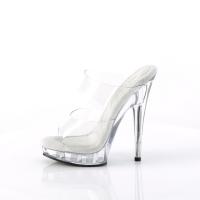 Sale SULTRY-602 Fabulicious vegane Damen High Heels Plateaupantoletten klar 39