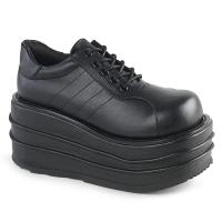 Sale TEMPO-08 DemoniaCult Plateauschuhe Sneaker schwarz Lederimitat Größe 43